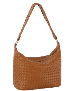 Fashion Woven Hobo Shoulder Bag DXE-0192 BROWN